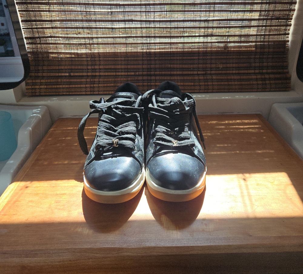 Louis Vuitton Black and White Sneakers